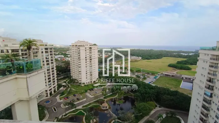 COBERTURA Á VENDA RECÉM REFORMADA CLIMATIZADA NO CONDOMINIO RISERVA UNO NA BARRA- 600M - 5