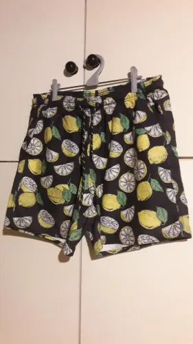 Shorts de Praia Estampado Limões