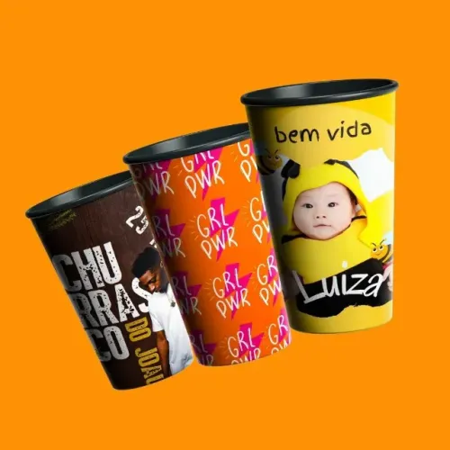Copo Ecológico Personalizado 550ml - Pedido Mínimo 50 Unidades