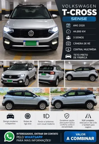 Volkswagen T-Cross Sense 1.0 TSI Flex 5P Aut. 2020