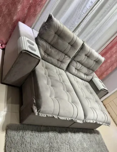 SOFÁ RETRÁTIL E RECLINÁVEL ENTREGO GRÁTIS
