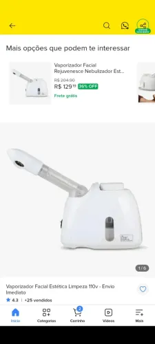 Vaporizador facial