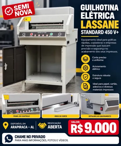 GUILHOTINA ELÉTRICA LASSANE