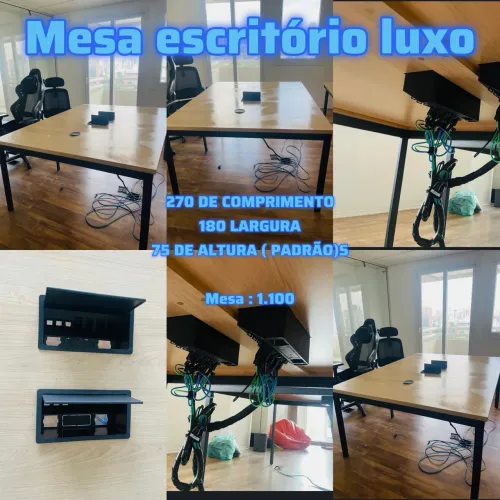 MESA A INSDUSTRIAL PERSONALIZADA 270 DE COMPRIMENTO 180 LARGURA 75 DE ALTURA ( PADRÃO)