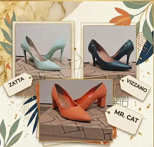 Sapato Salto Alto semi-novos Vizzano, Zatta e Mr. Cat tam. 36 e 37
