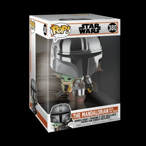 Funko Pop Mandalorian with the Child (Jumbo 25cm)