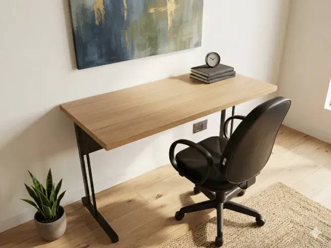 MESA RETA SEM GAVETA 150X60 ENTREGAMOS COM TAXA DE FRETE