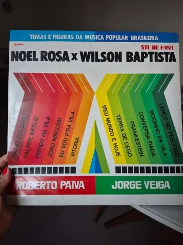 Disco de vinil Noel Rosa X Wilson Batista 1974 autografado 