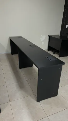 Conjunto Flexibase para Curso, Escritório e Coworking | 3 Mesas + 12 Cadeiras