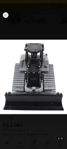 Miniatura máquina CAT D-8 série 100 anos