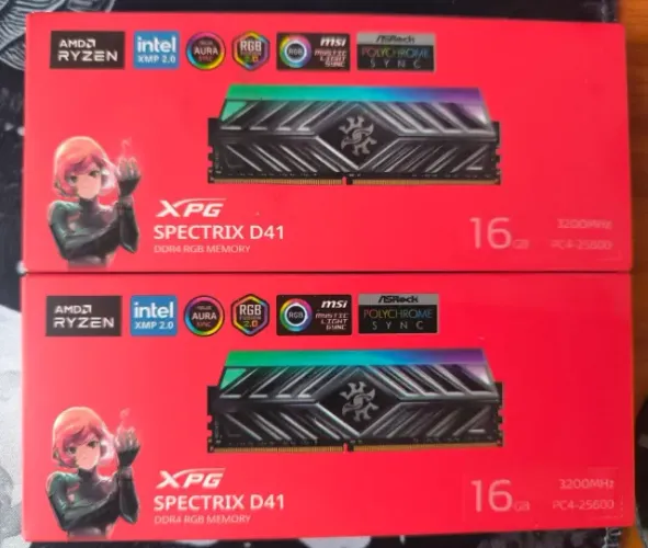 Kit 2x16gb Memória RAM XPG DDR4 (32gb)