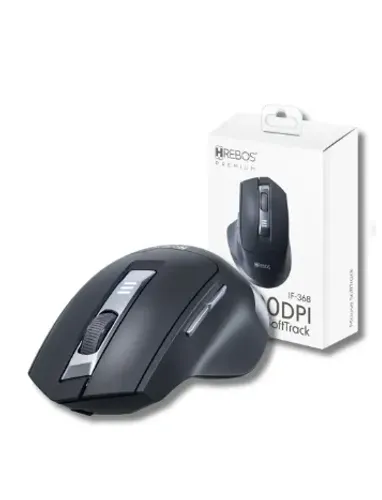 Mouse Sem Fio Recarregável Hrebos 1600 Dpi Óptico 500mah