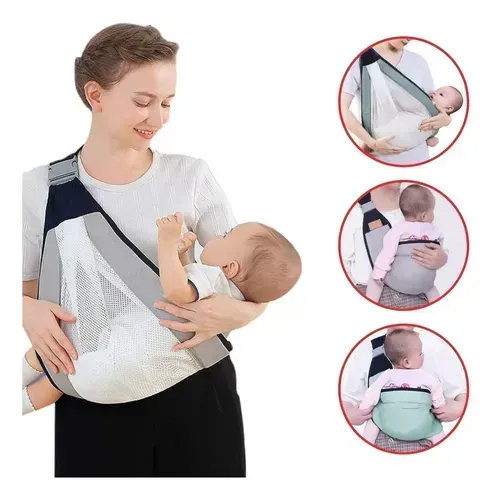carregador de bebê tipo canguru ou sling ajustável