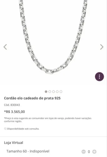 Corrente Rommanel prata 925
