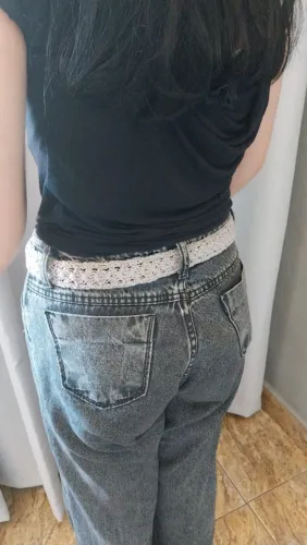 Cinto cinza com prata 