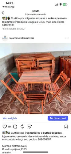 Conjunto de mesa 