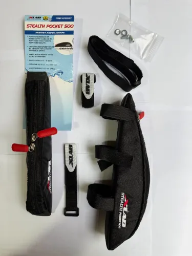 2 Bolsas de Selim ABS Stealth Pocket 500 e 400 Bike Speed/Triathlon - NOVO