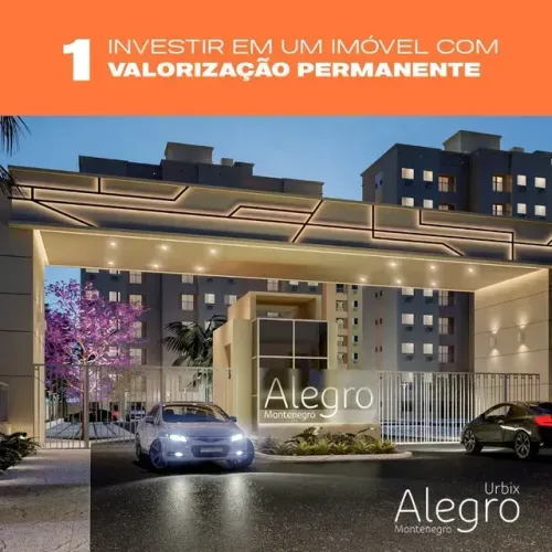 FEIRÃO Alegro Montenegro, , 2 e 3 quartos a pronta entrega, com automação residencial