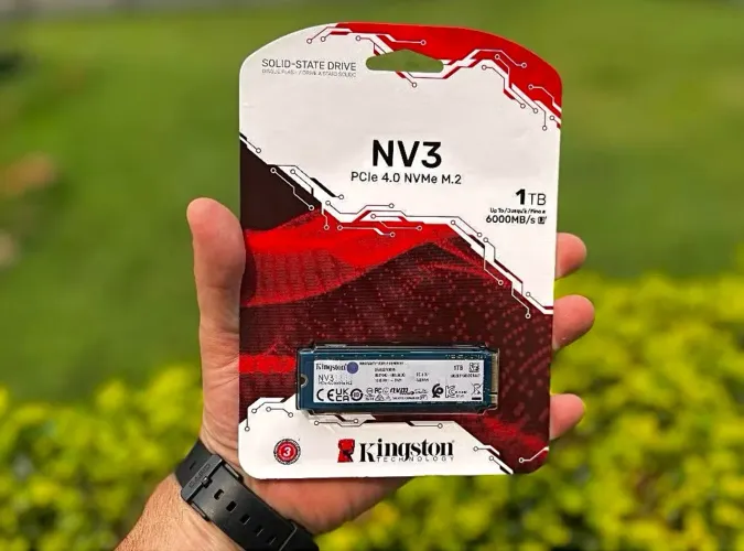 SSD NVME 1TB NV3 KINGSTON 6000Mbs SEMI NOVO COM GARANTIA