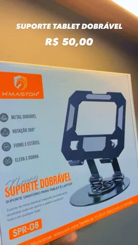 Suporte para tablet dobrável giratório