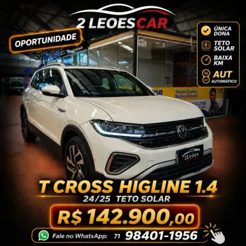 Volkswagen T-Cross Highline 1.4 TSI Flex 16V 5P AUT 2025