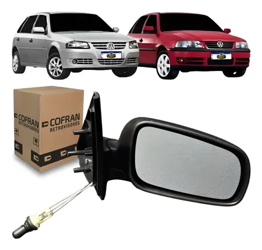 Retrovisor Direito Com Controle Gol G3 G4 1999 A 2007 4 Pts