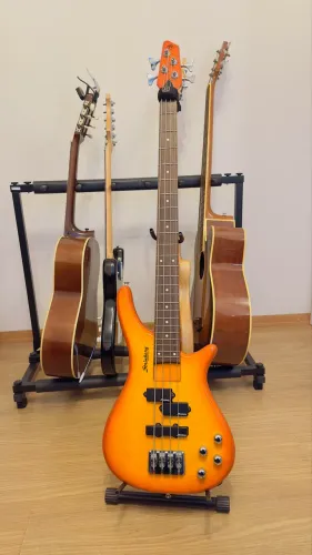 Strinberg 4 Cordas Ativo - Top Flamed Sunburst Laranja