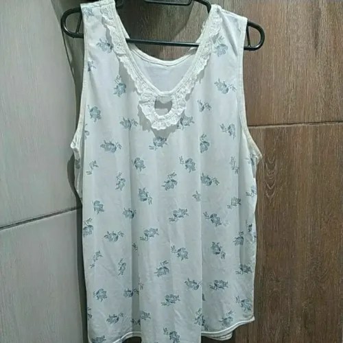 Blusa feminina estilo pijama de dormir para senhora tamanho GG desapego brechó roupa usada