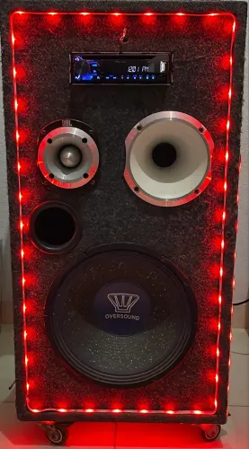 Caixa de Som Potente com Oversound 15, Pioneer e Soundigital - Pronta para Usar