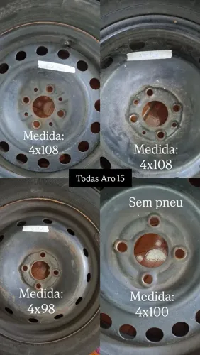 Rodas aro 15 - 4 furos