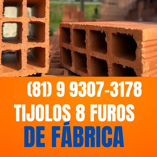Tijolo tijolo 8 FUROS - PROMOÇÃO IMPERDÍVEL
