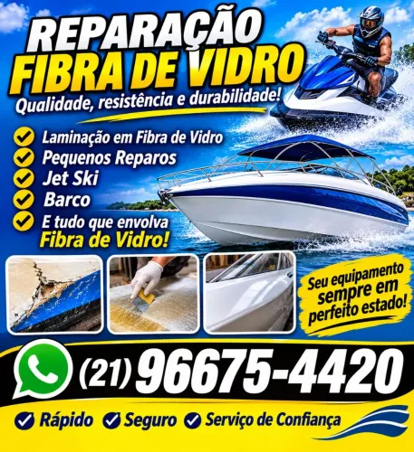 Pequenos Reparos em resina e fibra de vidro