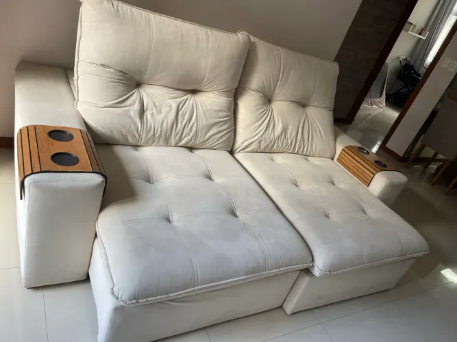 Sofá retrátil : BEGE 