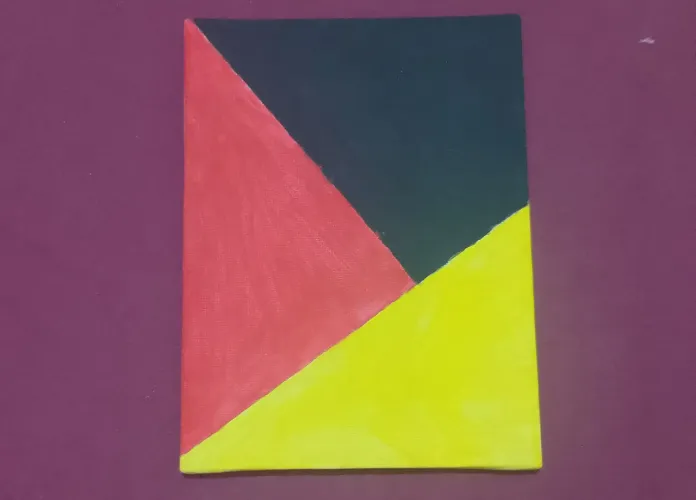 Arte abstrata pequena) artista iniciante(anônimo