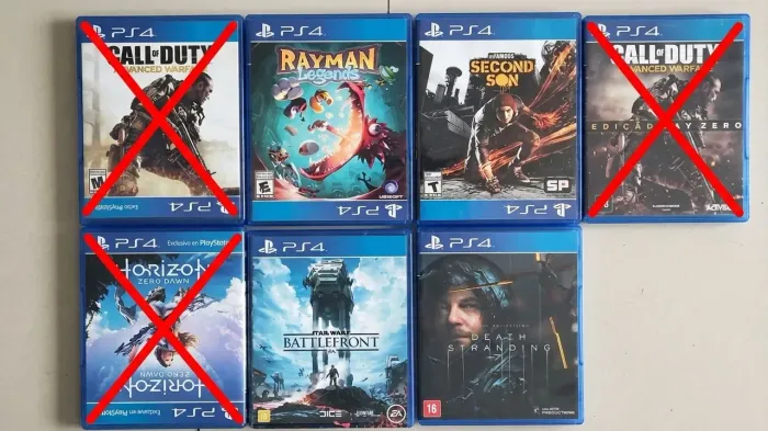 Jogos de PS4 (mídia física)