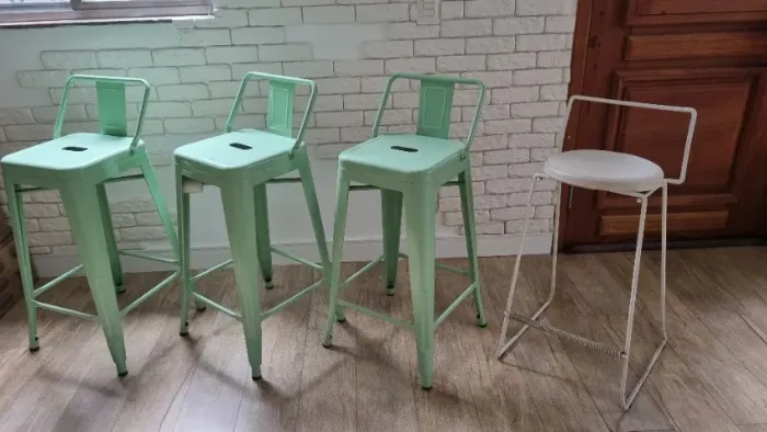 4 banquetas para bancada gourmet