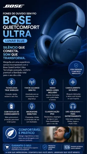 Fone bose Quietcomfort ultra