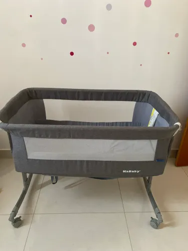 Berço Portátil Sleep 3 em 1 Moisés Co-bed Acopla na Cama Cinza Kababy