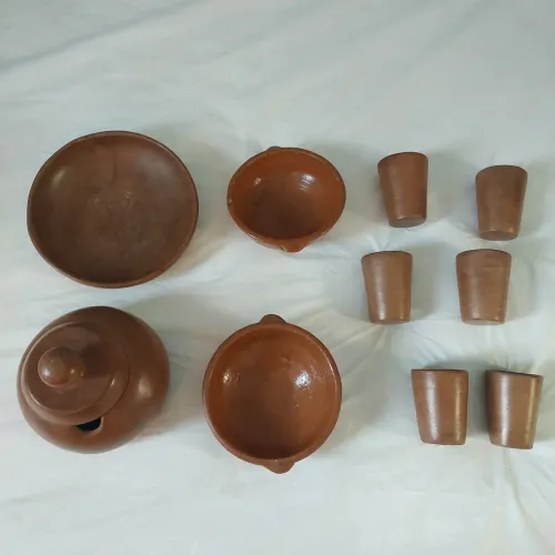 Conj 10 pçs barro terracota