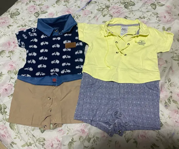 Kit macacão verão menino 