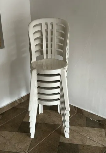 Kit 6 Cadeira de Plástico Reforçado