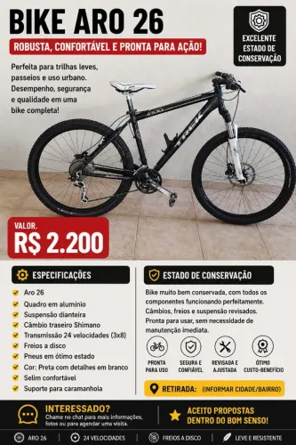Bike profissional aro 26