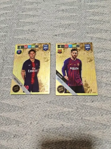 Kit dois cards Limited Edition Messi e Neymar - Adrenalyn XL Fifa 365 2019