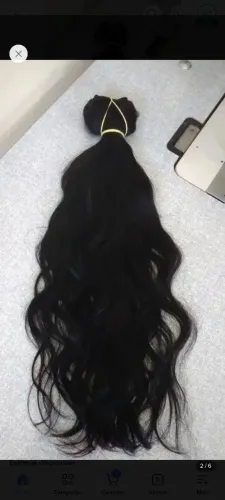 Cabelo humano com ondulações