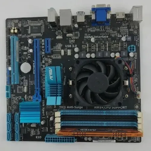 Kit AMD AM3+ | ASUS + Processador + 8GB DDR3