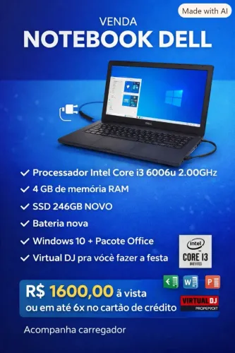 Notebook Dell i3