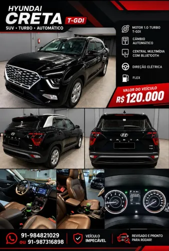 Hyundai Creta Comfort 1.0 TB 12V Flex AUT 2025