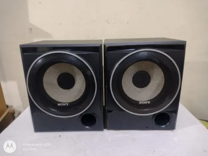 Par de caixas subWoofer Sony SS-WP7500 10 polegadas, 200w cada, 6ohms