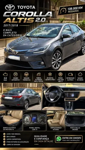 Toyota Corolla Altis 2.0 Flex 16V Aut. 2018