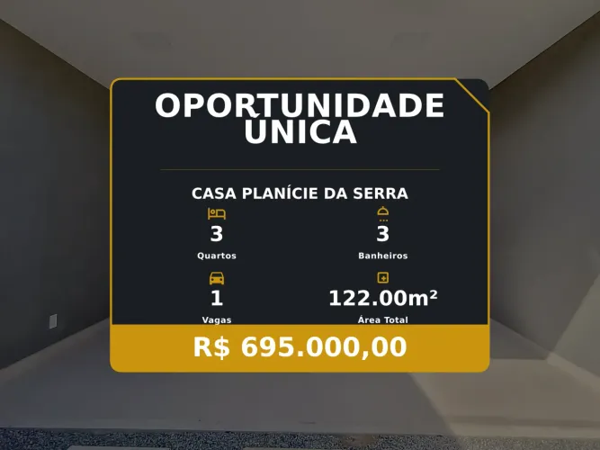 Casa Nova e Aconchegante no Planície da Serra  O Cenário dos Seus Sonhos!